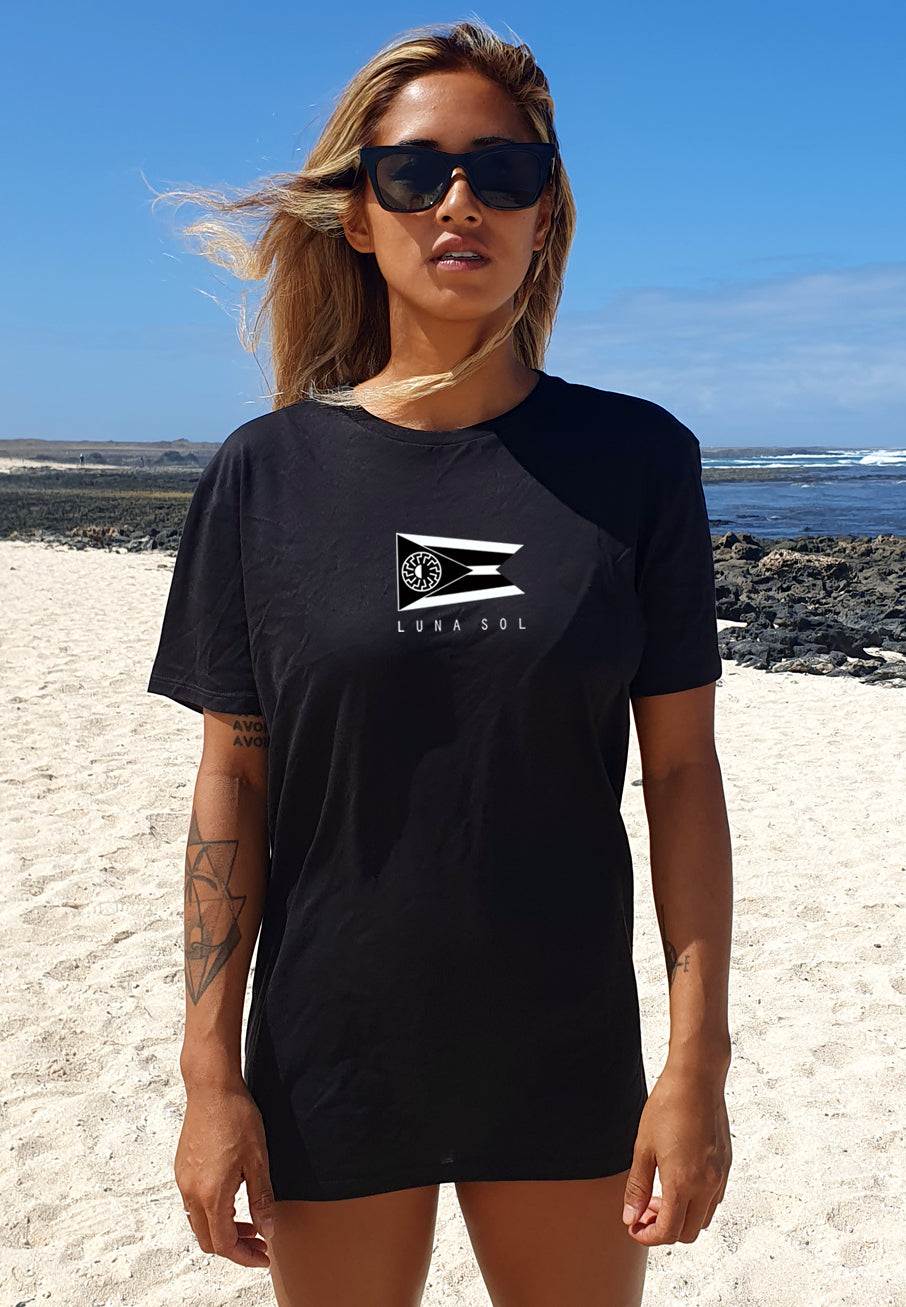 BLACK LUNA SOL WOMENS T-SHIRT BLACK