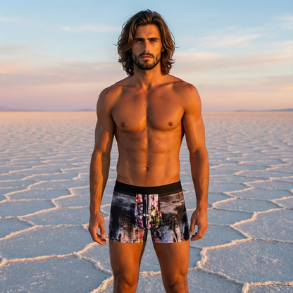 NEW BLACK RAIN BOXER BRIEFS