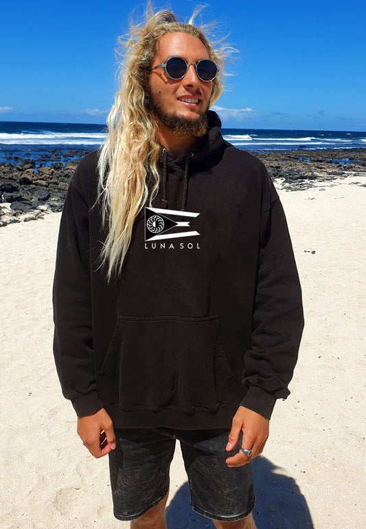 MENS HOODIE BLACK LUNA SOL