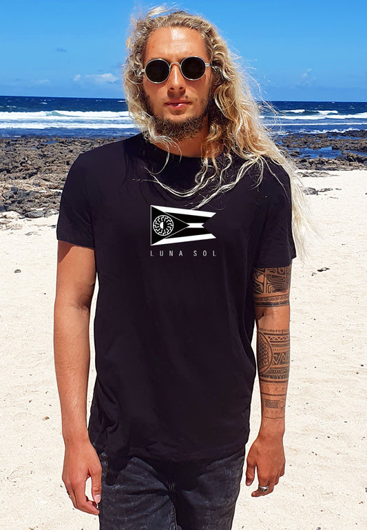 BLACK LUNA SOL MENS T-SHIRT BLACK