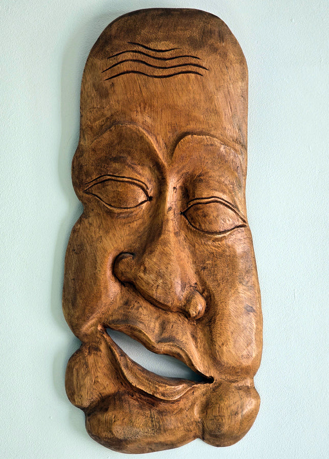 BALANIESE SMILING BUDDAH FACE HANGING CARVING