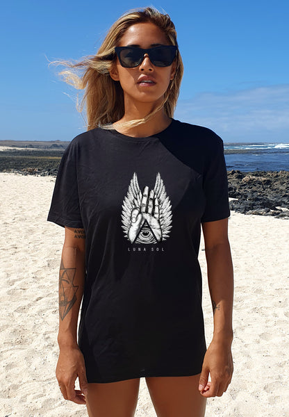 DOHKU T-SHIRT BLACK WOMENS