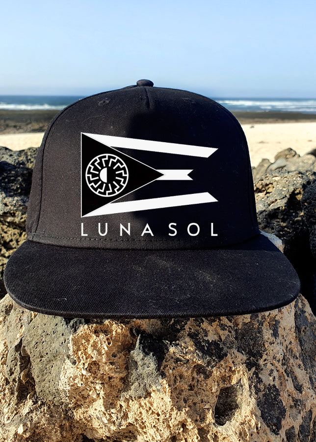 BLACK LUNA SOL SNAPBACK CAP MENS