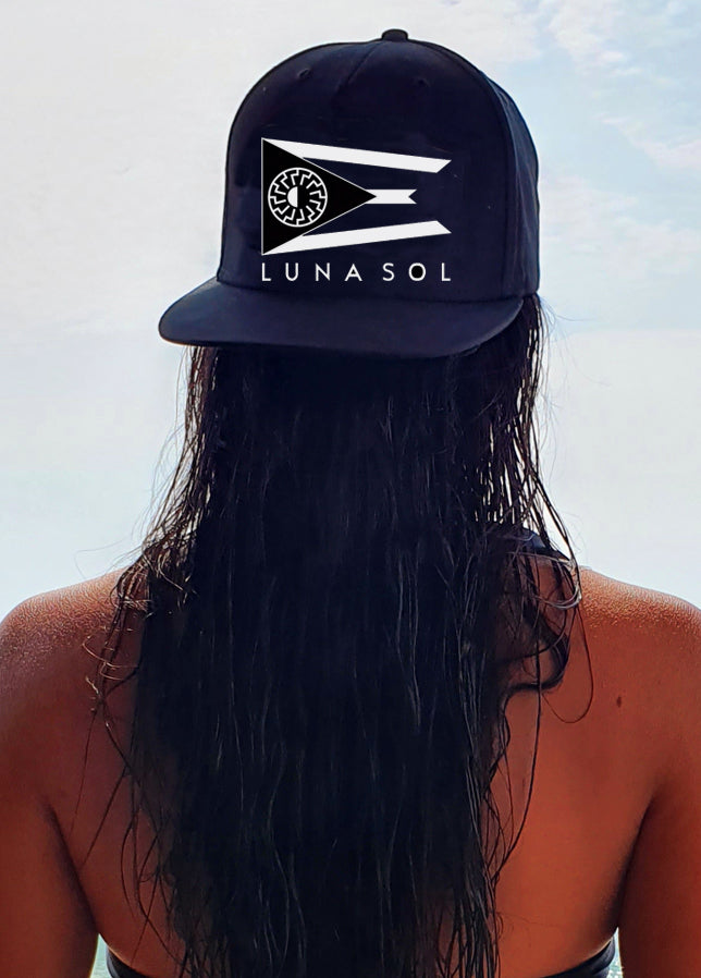 BLACK LUNA SOL SNAPBACK CAP WOMENS