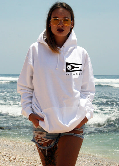 BLACK LUNA SOL HOODIE WOMENS WHITE