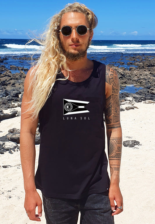 BLACK LUNA SOL Men’s Premium Tank Top BLACK