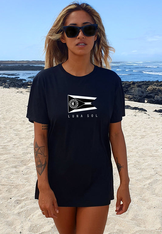 BLACK LUNA SOL WOMENS T-SHIRT BLACK